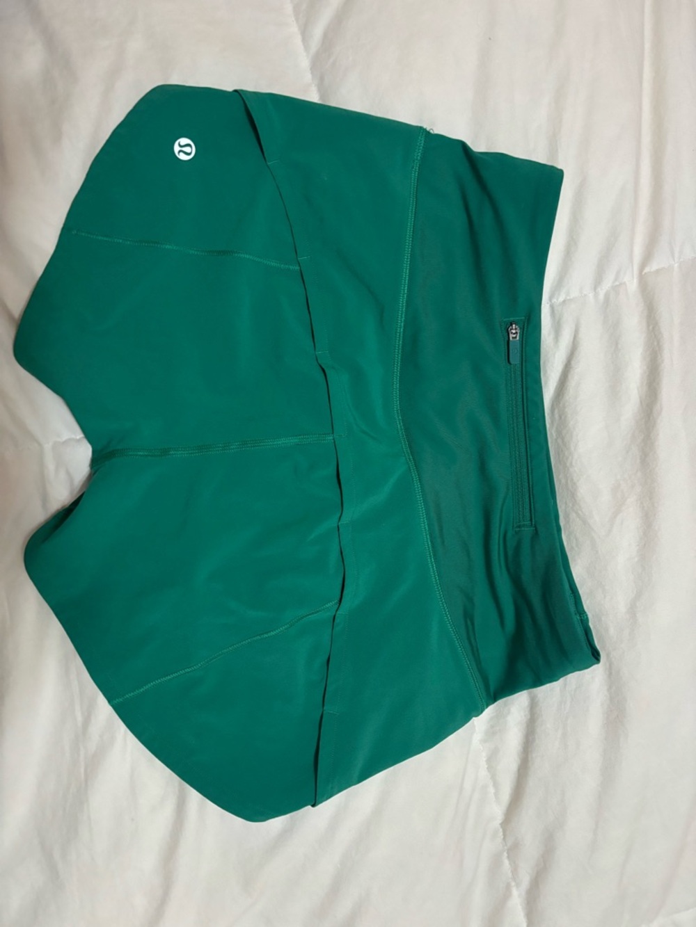 Lululemon green speed up shorts